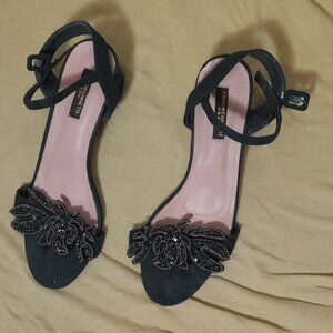 Open Toes Green & black Sandal shoes